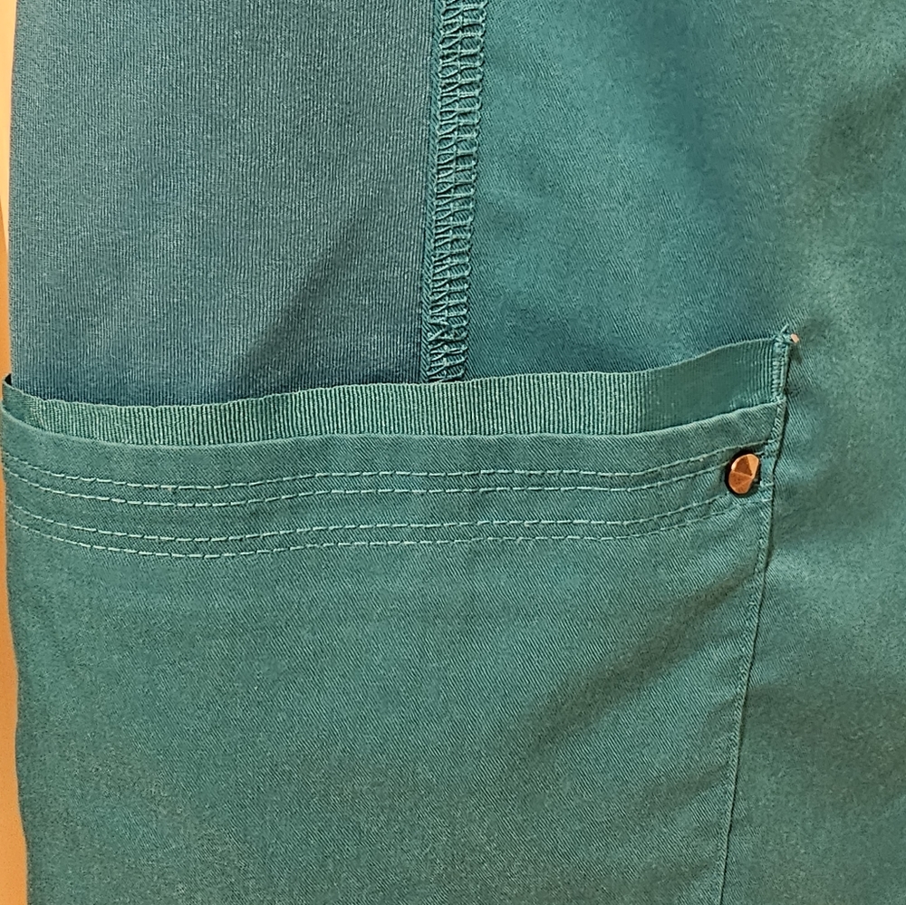 Healing Hands Teal Scrub Top